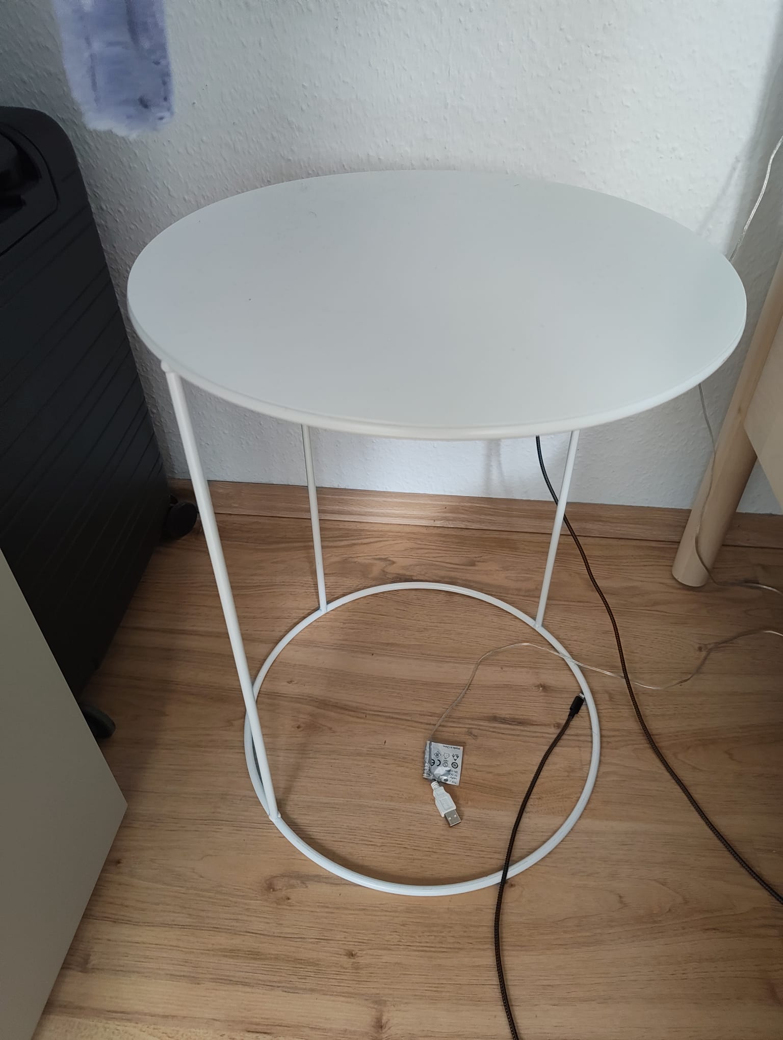 Nachttisch Schwarz/Weiß